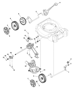 Part Location Diagram of 704694 Briggs and Stratton Bracket
